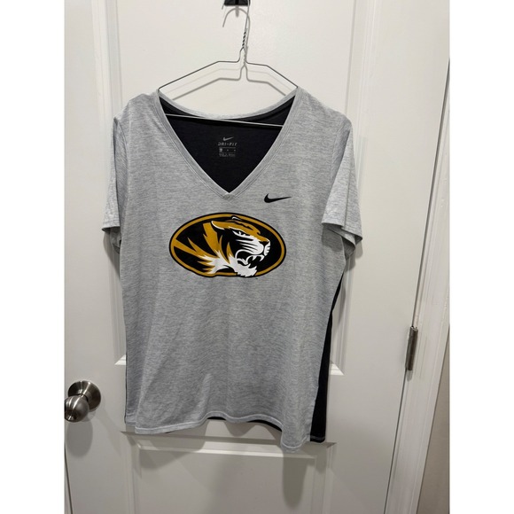 Nike Tops - Nike Women T-Shirt Mizzou Tigers Dri-FIT Gray L